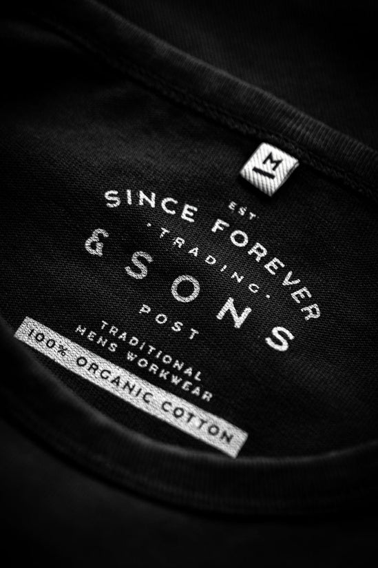 &SONS Boxer Pocket T-Shirt Black