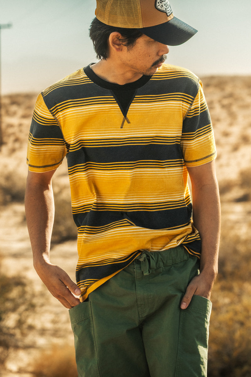 Slater T-Shirt Gold Stripe