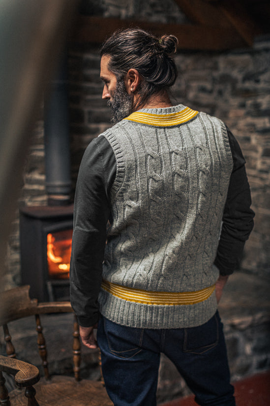 Pavilion Cricket Tank Grey Marl