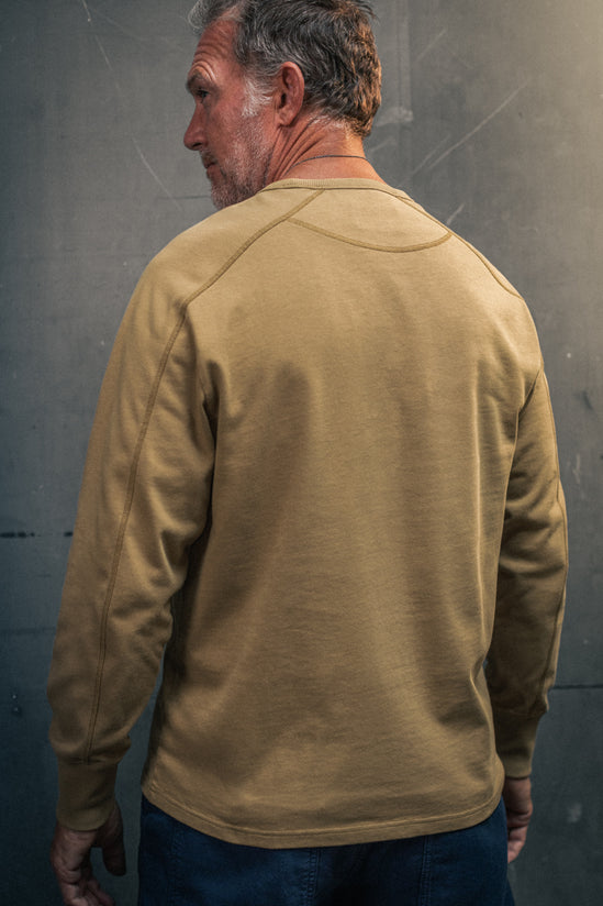 Shaw Long Sleeve Pocket Top Khaki