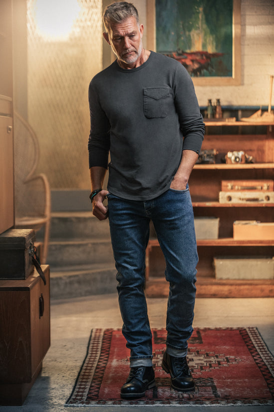 Switchman Long Sleeve Top Black Fade