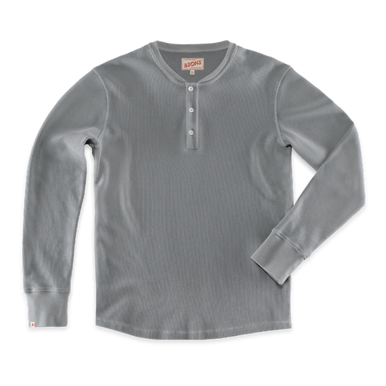 Jasper Waffle Henley Grey
