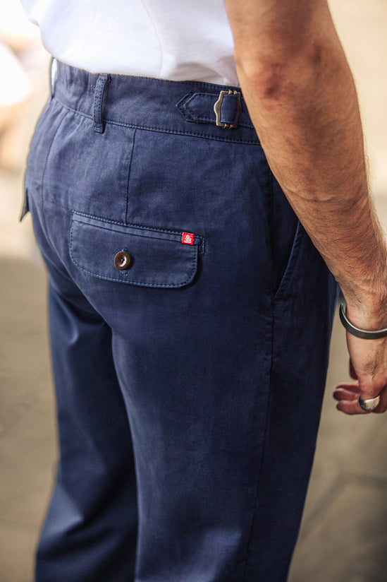 &SONS Hemingway Trousers Midnight Blue