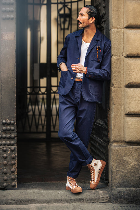 &SONS Hemingway Trousers Midnight Blue