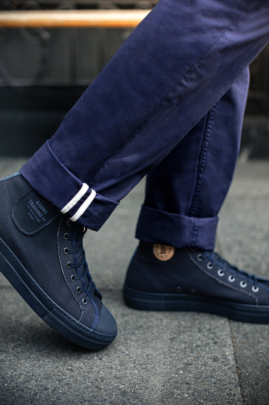 &SONS Hemingway Trousers Midnight Blue