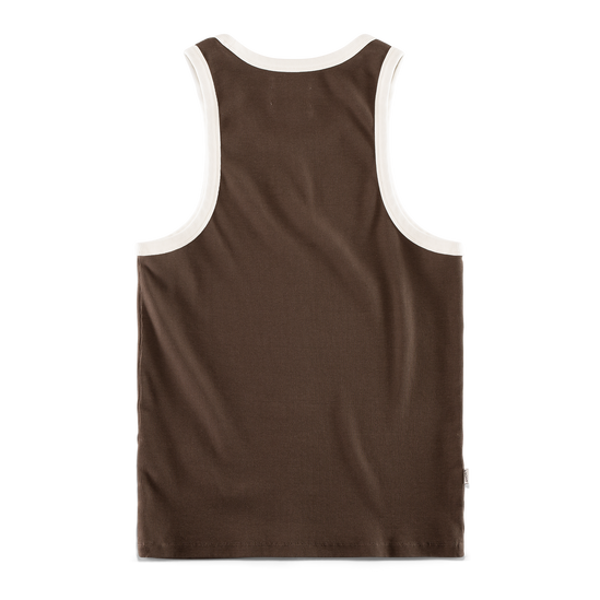 Loma Rib Vest Dark Brown