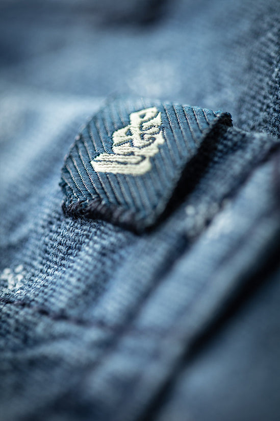 &SONS Drifter Indigo Pattern Waistcoat