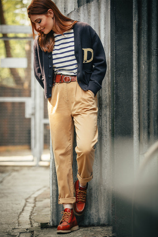 Damsons College Cardigan Navy