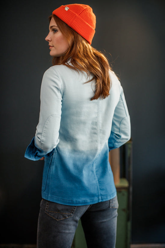 Damsons Chore Jacket Blue Ombrë