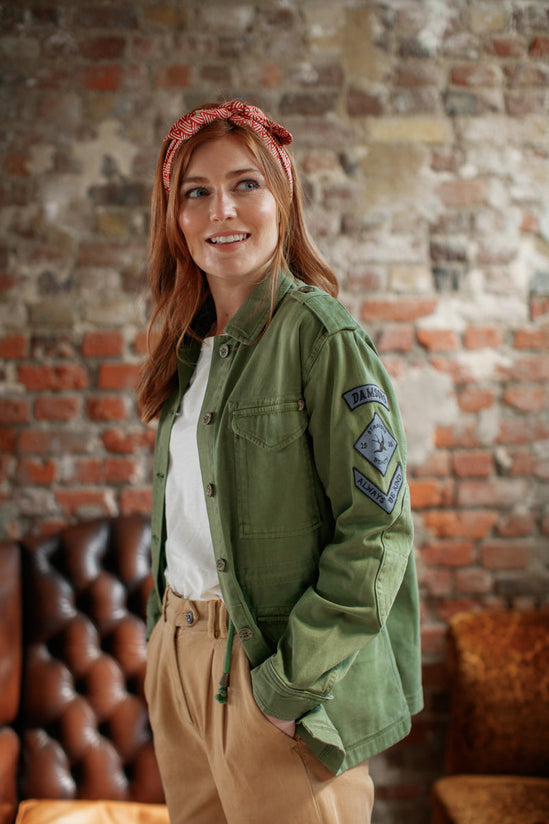 Damsons Combat Jacket Army Green