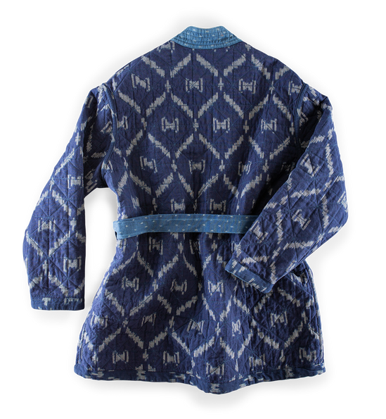 Damsons Hanten Quilted Jacket Indigo