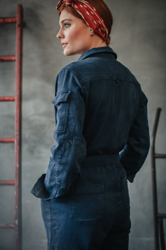 Damsons Sky Jumpsuit Utility Navy