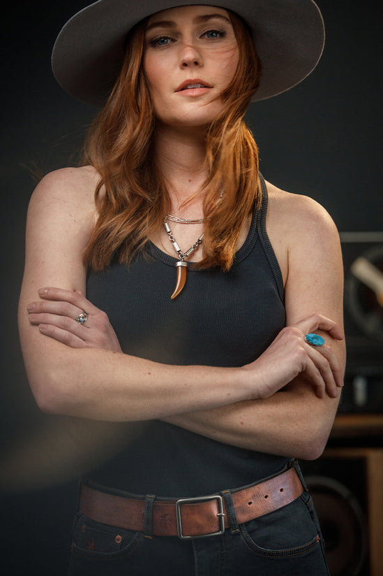 Damsons High Plains Belt Brown