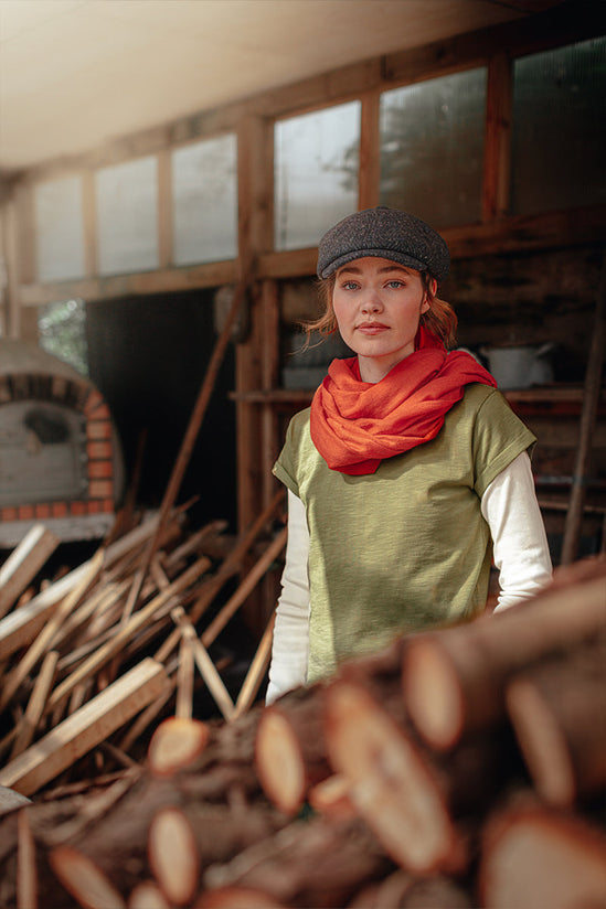 Damsons Amelia Scarf Vintage Red