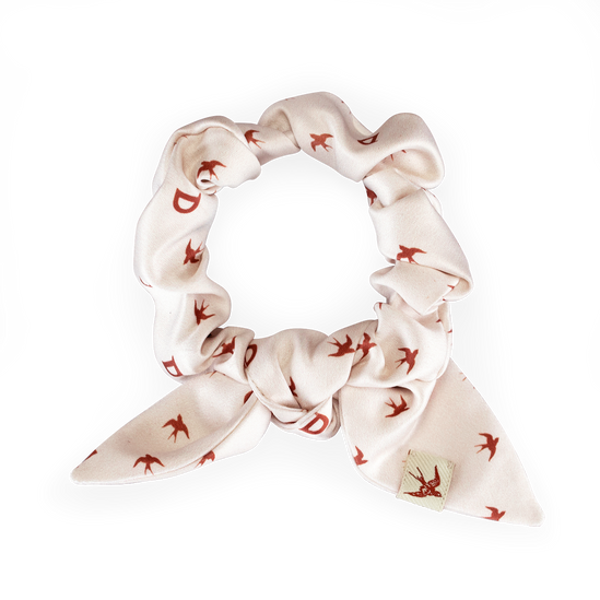 Damsons Swallow Scrunchie Hair Tie Cream