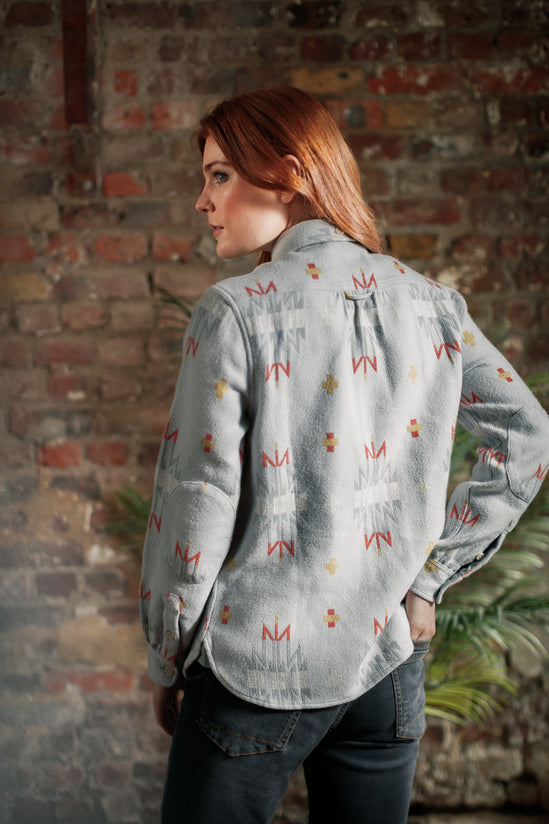 Damsons Cabin Shirt Pearl Blue