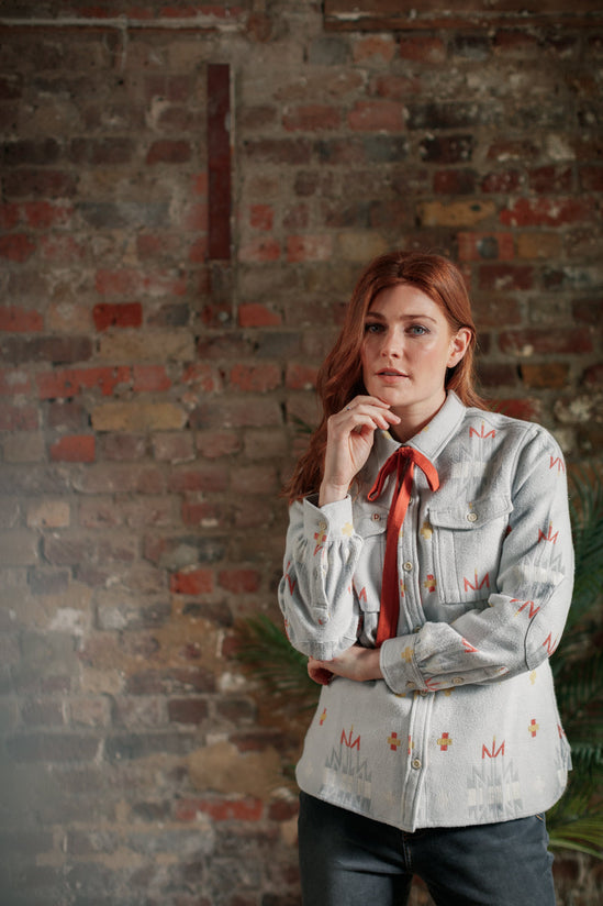 Damsons Cabin Shirt Pearl Blue