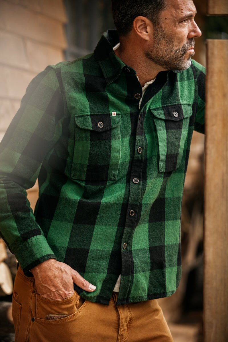 SONS Yukon Flannel Field Shirt Green