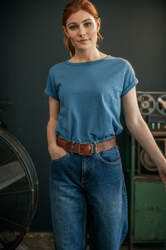 Damsons Rock T-Shirt Dusty Blue