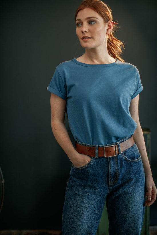 Damsons Rock T-Shirt Dusty Blue