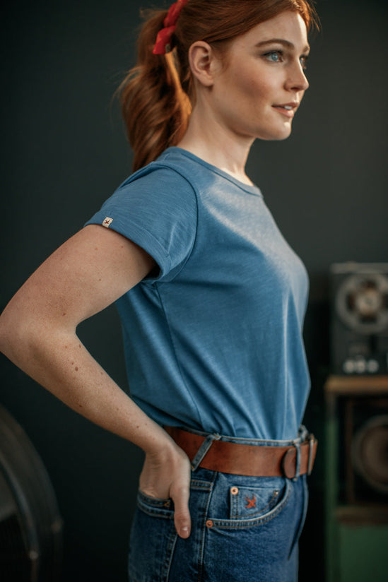 Damsons Rock T-Shirt Dusty Blue