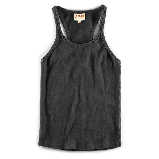 Damsons Tank Racer Vest Black