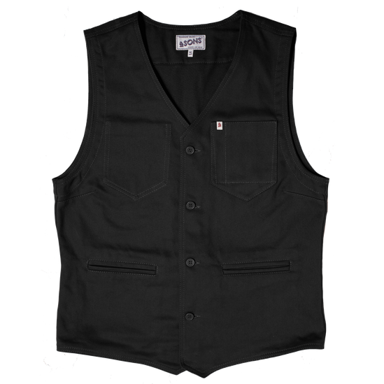 Black Lincoln Waistcoat / Vest