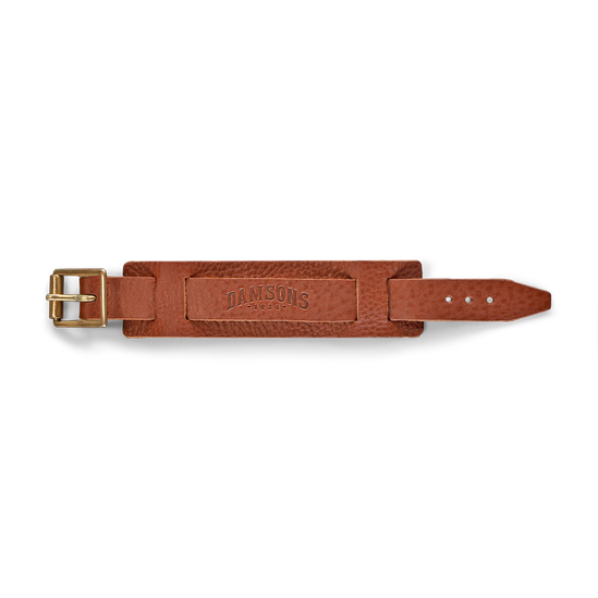Damsons Leather Wrist Cuff Tan