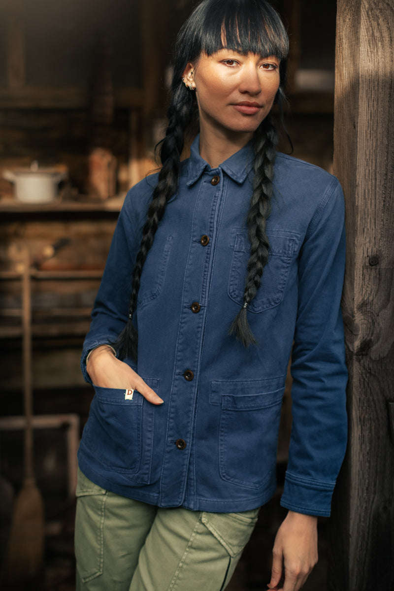 Damsons Meadow Chore Jacket Blue