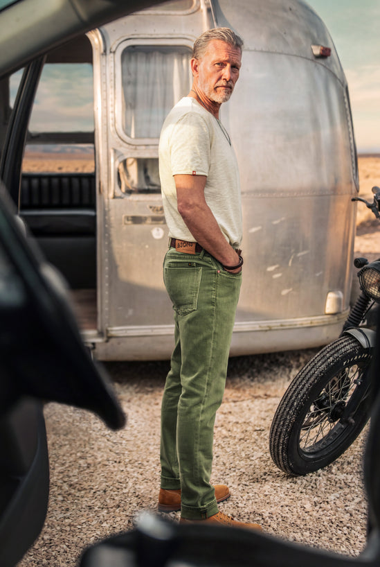 Brandon Overdyed Jean Army Green