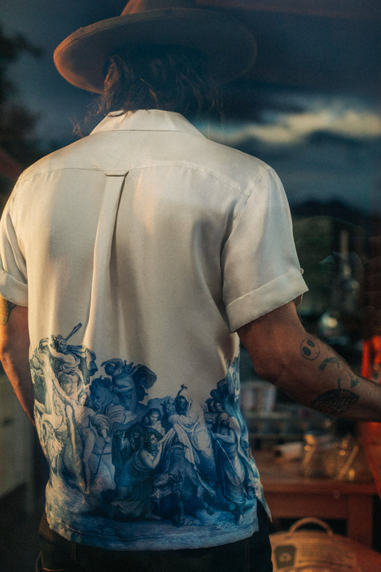 ROGUE by &SONS Babel Silk Shirt Off White