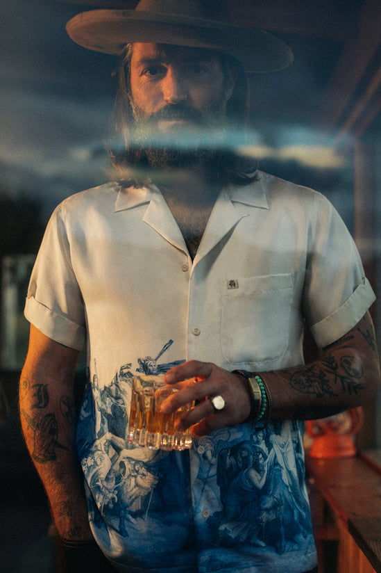 ROGUE by &SONS Babel Silk Shirt Off White