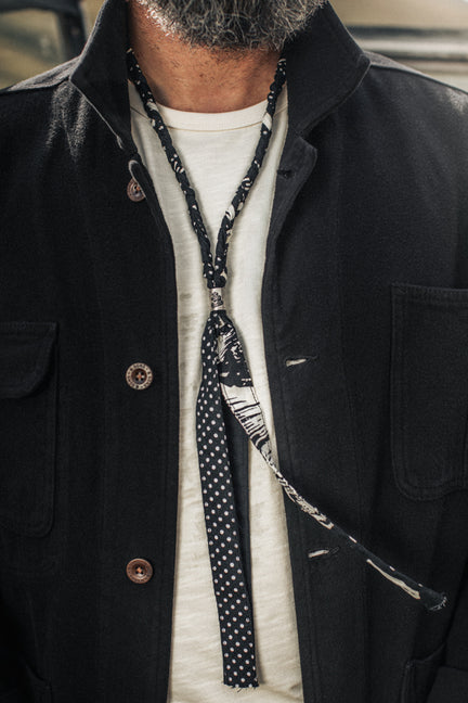 Buta Braided Bandana Black