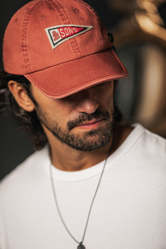 Pennant Cap Washed Red
