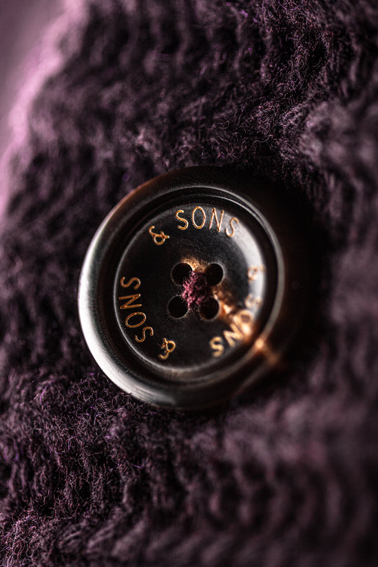 McQueen Max Knitted Cardigan Maroon