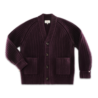 McQueen Max Knitted Cardigan Maroon