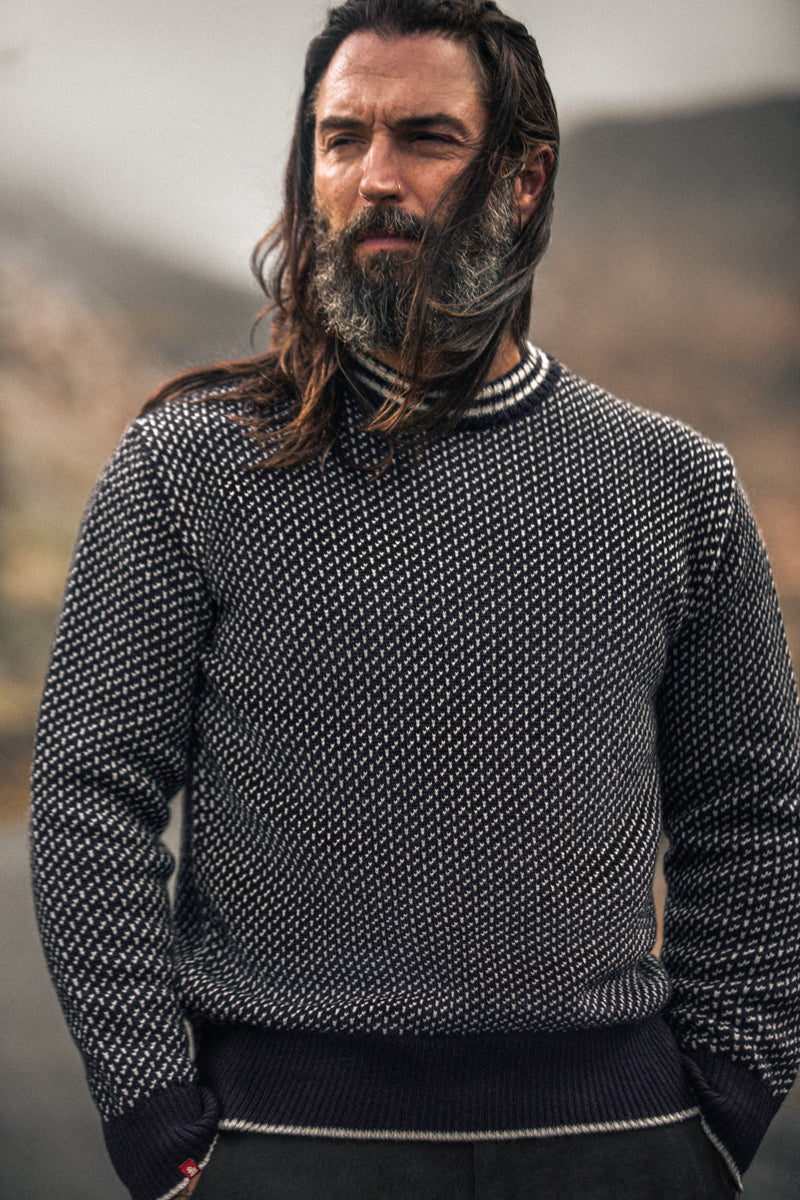 Bergen Nordic Knit Navy-Cream