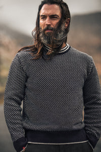 Bergen Nordic Knit Navy-Cream