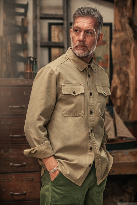 Livingstone Twill Shirt Khaki