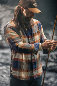 Tucker Shirt Blue/Orange Check