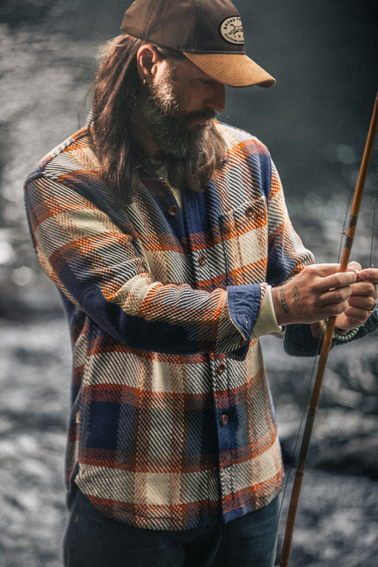 Tucker Shirt Blue/Orange Check