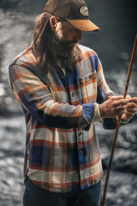 Tucker Shirt Blue/Orange Check