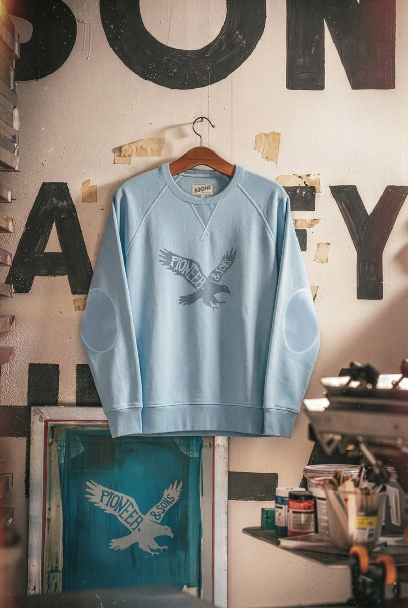 Eagle Sweatshirt Cool Blue