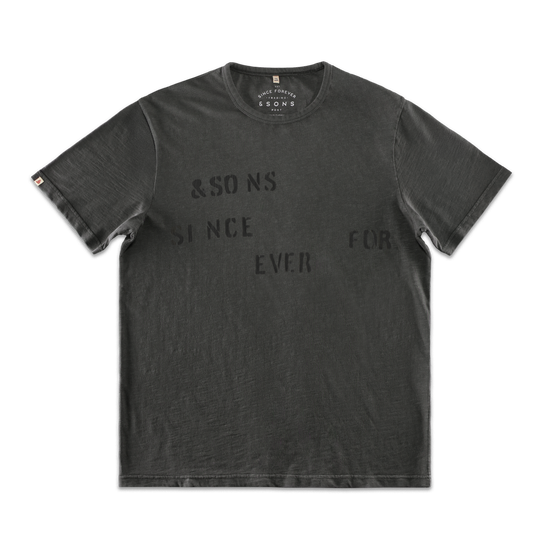Forever Slub T-Shirt Black Fade