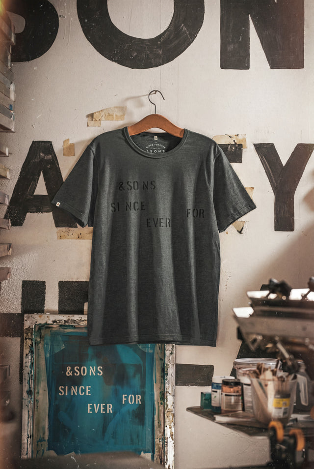Forever Slub T-Shirt Black Fade