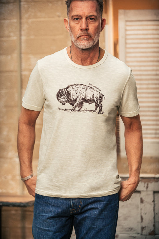 Bison Slub T-Shirt Raw