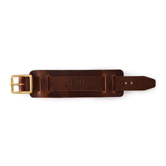 Leather Watch / Wrist Cuff Brown