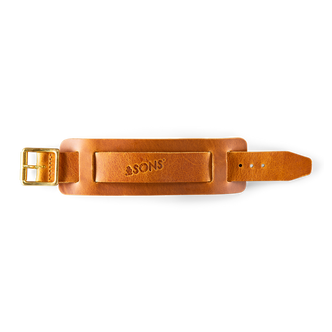 Leather Watch / Wrist Cuff Tan