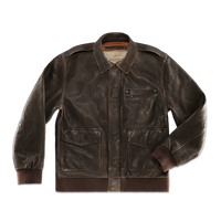 McQueen A2 Leather Jacket Brown