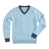 Bay V-Neck Jumper Blue
